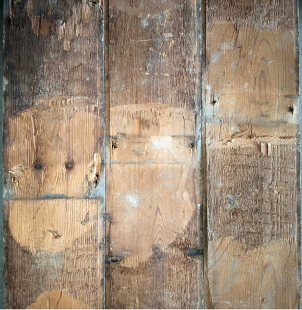Reclaimed Georgian floorboards (rear of boards)