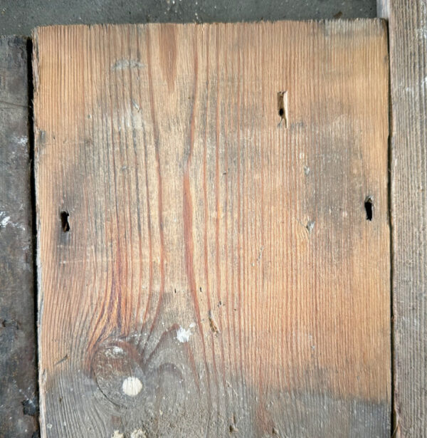 Reclaimed 145mm floorboards (lightly sanded section)