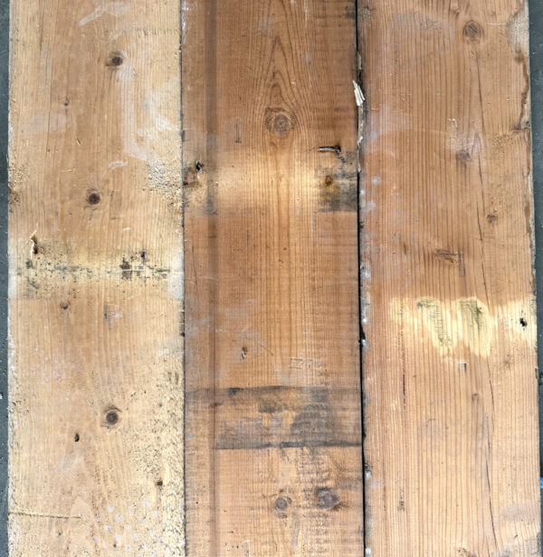 Reclaimed 170mm floorboards (rear of boards)