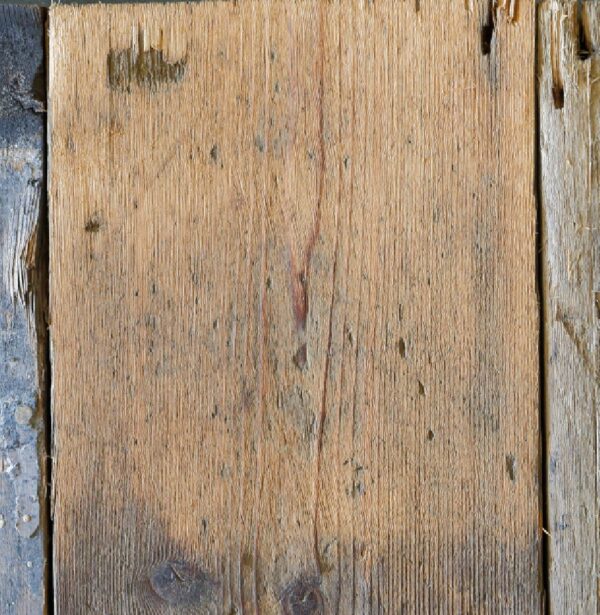 Reclaimed 155mm floorboard (Lightly sanded section)