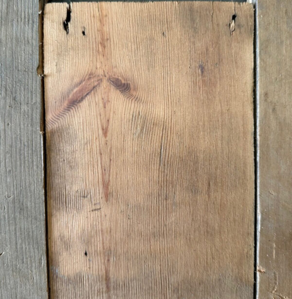 Reclaimed floorboards 135mm (lightly sanded section)