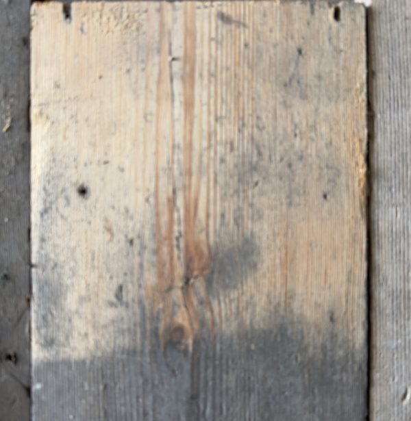 Reclaimed 165mm floorboards (lightly sanded section)