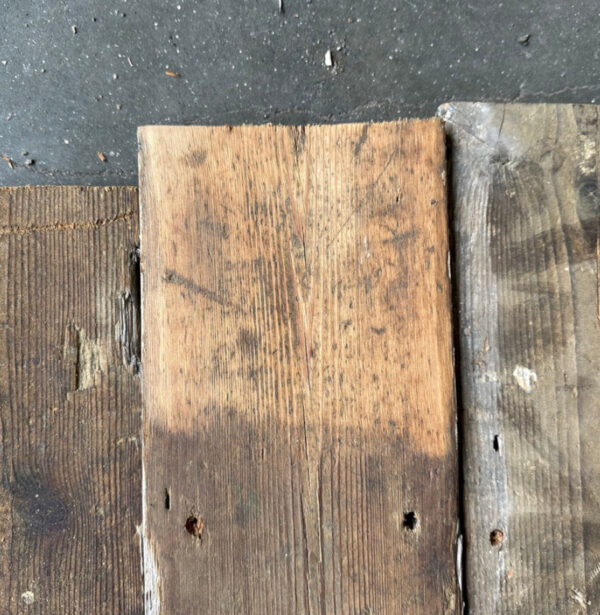 Reclaimed floorboards 145mm (lightly sanded section)