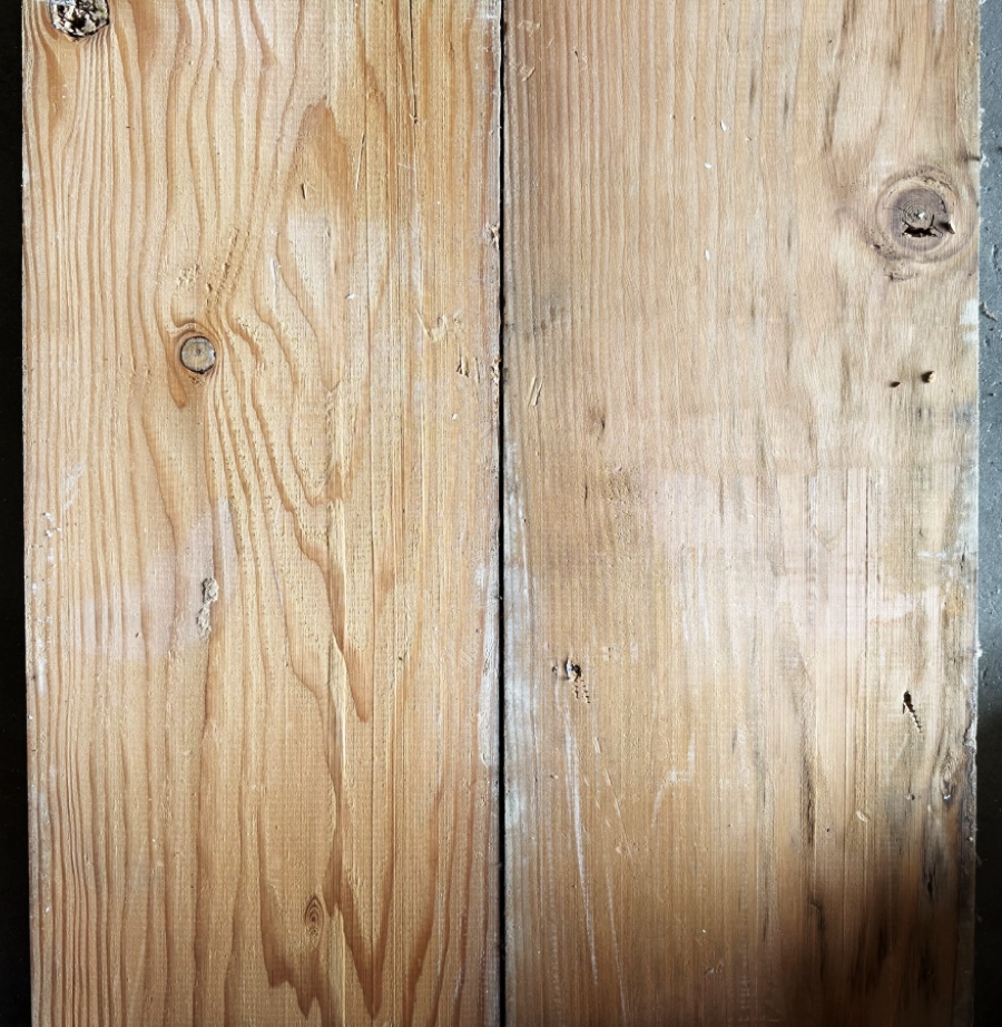 Reclaimed douglas fir floorboard 240mm